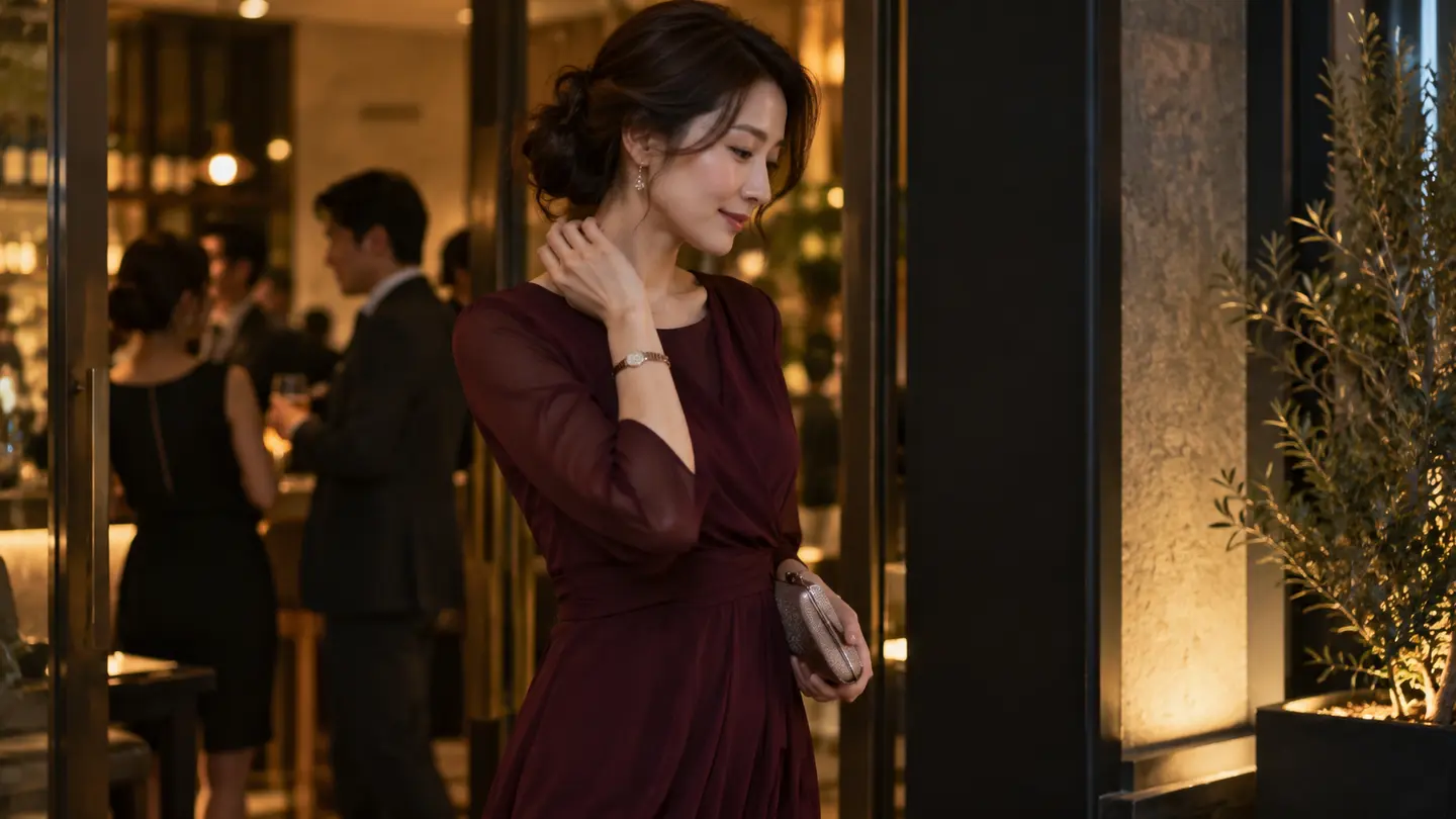 既婚者合コンに参加する女性のきれいめな服装イメージ