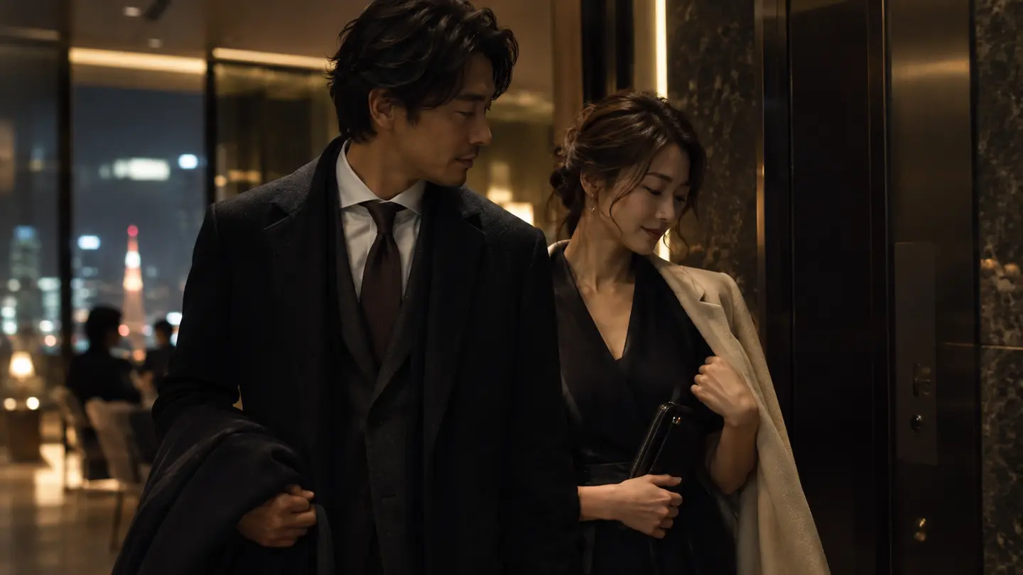親密な時間を過ごす大人の男女