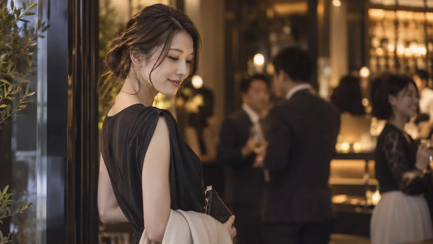 既婚者合コンに参加する華やかな女性のイメージ